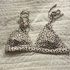Polkadotted triangle swimsuit, Old Navy size small